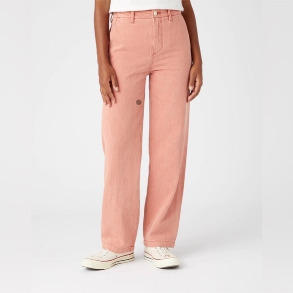 Wrangler Casey jones Chino Mineral Pink Denim Pants Size 28 X 28 Women